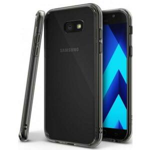 Protectie spate Ringke FUSION SMOKE BLACK pentru Samsung Galaxy A7 2017 + BONUS folie protectie display Ringke (Negru/Fumuriu) imagine