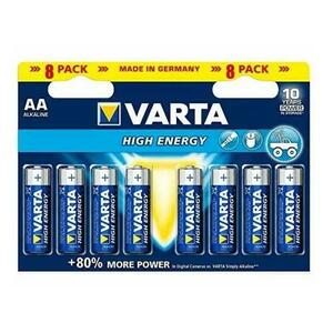 Baterii Alcaline VARTA High Energy AA, 8 buc imagine