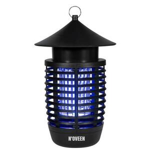 Lampa electrica anti-insecte Noveen IKN7 IPX4 Professional Lampion Black, LED UV, 7 W, 900 – 1000 V (Negru) imagine