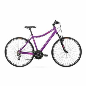 Bicicleta de Trekking Romet Orkan D, marimea L/19, 2022, Violet/Roz imagine