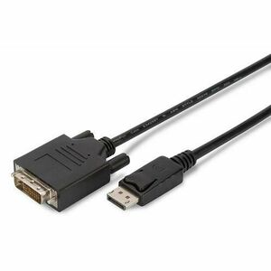 Cablu Assmann, Displayport/DVI-D, 60Hz, 3m, Negru imagine