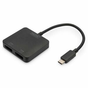 Adaptor video Digitus DS-45339, USB Tip C, DisplayPort (Negru) imagine