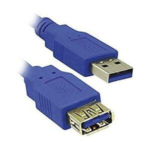 Cablu extensie MediaRange MRCS145, USB 3.0, AM/AF, 3 m, Albastru imagine