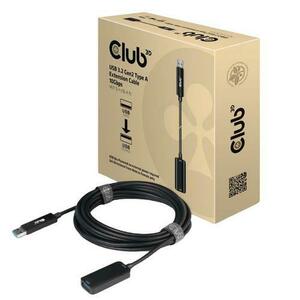 Cablu prelungitor Club3D CAC-1411, USB3.2 Gen2 tip A 10Gbps M/F, 5m (Negru) imagine