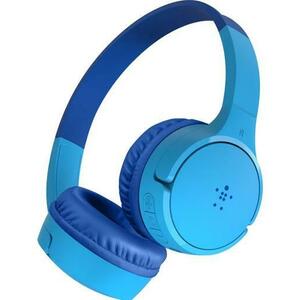 Casti Stereo Wireless Belkin SOUNDFORM Mini pentru copii, Bluetooth, Microfon, 30 ore Autonomie (Albastru) imagine