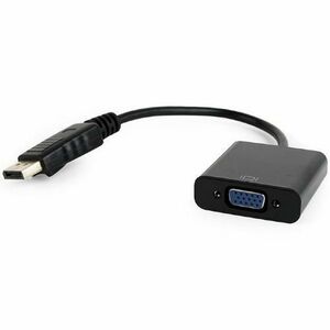 Cablu video Gembird DisplayPort (T) la VGA (M), 10cm, rezolutie maxima Full HD la 60Hz, Negru, AB-DPM-VGAF-02 imagine