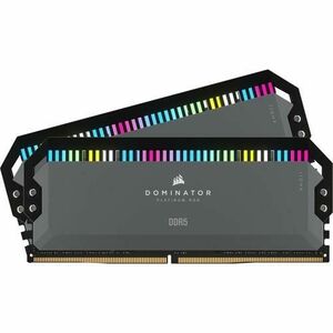 Memorie Corsair DOMINATOR PLATINUM AMD EXPO Cool Grey Heatspreader, DDR5, 5600MT/s 64GB (2x32GB), CL 40, RGB imagine