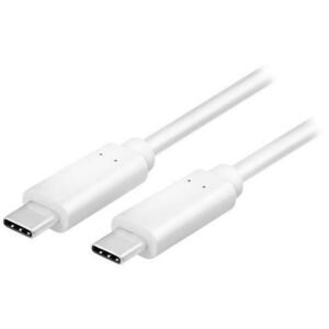 Cablu de date Logilink, CU0131, USB 3.2, USB Type-C (T) la USB Type-C (T), 1m (Alb) imagine