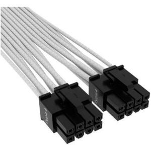 Cablu de alimentare Corsair Premium 12+4pin PCIe Gen 5 12VHPWR 600W , Type 4, alb imagine