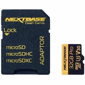Card de memorie Nextbase DVR micro SD 32GB U3 clasa 10+ Adaptor SD, compatibil camere auto DVR imagine