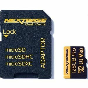 Card de memorie Nextbase micro SD 128GB U3 clasa 10+ Adaptor SD, compatibil camere auto DVR imagine