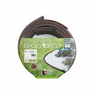 Bordura pentru gradina Epoca Deco, plastic rezistent, 600 x 11, 5 cm, Maro imagine