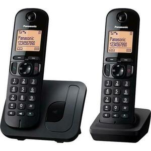 Telefon Fix Twin Panasonic KX-TGC212FXB (Negru) imagine