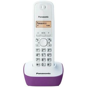 Telefon Fix Panasonic KX-TG1611FXF (Alb/Violet) imagine
