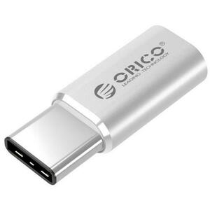 Adaptor Orico CTM1-SV, USB 2.0 tip C - microUSB (Argintiu) imagine