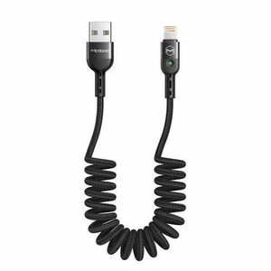 Cablu de date Mcdodo Omega, retractabil, USB- Lightning, 1.8m (Negru) imagine