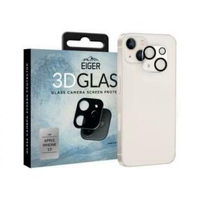 Folie Protectie Sticla Camera 3D Glass Eiger EGSP00778 pentru Apple iPhone 13 / 13 Pro (Transparent/Negru) imagine
