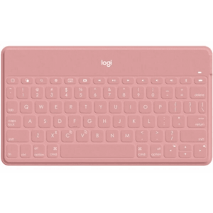 Tastatura bluetooth Logitech Keys-to-go Ultra-light, pentru iPhone, iPad, Apple TV, Mac, layout US (Roz) imagine