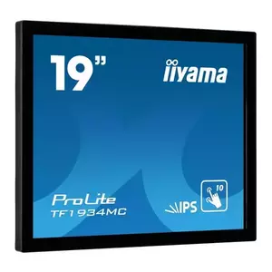 Monitor IPS LED iiyama 19inch TF1934MC-B7X, HD (1280 x 1024), VGA, HDMI, DisplayPort, Touchscreen (Negru) imagine