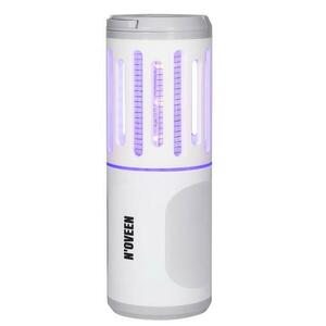 Lampa electrica anti-insecte Noveen IKN854 White Grey, LED UV, 6W, 1000 V, portabil (1800 mAh), lanterna, IP44 (Alb) imagine