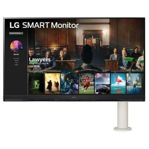 Monitor VA LED LG 31.5inch 32SQ780S-W, Ultra HD (3840 x 2160), HDMI, Pivot, webOS, Boxe (Alb) imagine