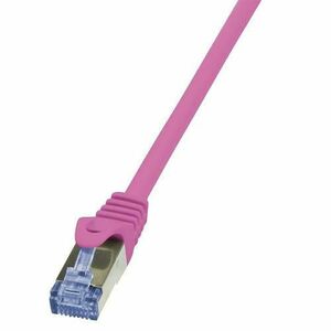 Cablu de retea Logilink , Cat.6A 10G S/FTP PIMF PrimeLine, 2 m, Roz imagine