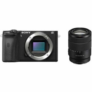 Aparat foto Mirrorless Sony Alpha A6600, 24.2 MP, E-mount, 4K, NFC, Negru + Obiectiv 18-135mm imagine