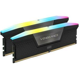 Memorie Corsair VENGEANCE XMP 3.0 2x16GB, DDR5, 7000MT/s, CL 40, RGB, Black Heatspreader, 1.4V, pentru Intel 700 Series imagine