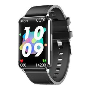 Smartwatch iSEN EP02, Display TFT 1.3inch, ECG, Ritm cardiac, Presiune sanguina, Glicemie, Oxigen, Monitorizare somn, Bluetooth, Waterproof IP67 (Negru) imagine