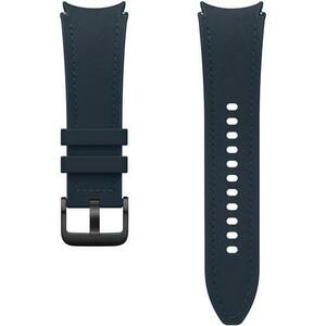 Curea smartwatch Samsung Hybrid Eco-Leather Band pentru Galaxy Watch6, (S/M), Albastru imagine