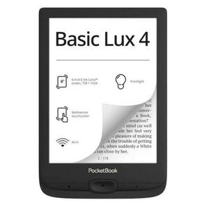 E-Book Reader PocketBook Basic Lux 4 Ink, Ecran 6inch, Prcesor Dual Core 2x 1GHz, 512MB RAM, 8GB Flash (Negru) imagine
