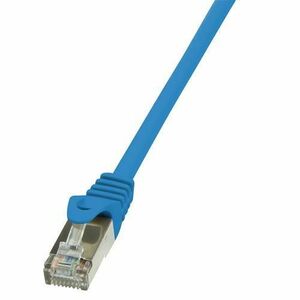 Cablu FTP LOGILINK Cat5e, cupru-aluminiu, 2 m, albastru, AWG26, ecranat CP1056S imagine