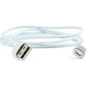 Cablu alimentare si date Gembird, USB 2.0 (T) la Lightning (T), 1m, Alb, CC-USB2-AMLMM-1M imagine