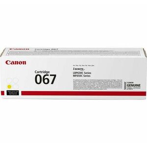 Toner Canon CRG067Y, Galben, capacitate 1250 pagini, pentru LBP-631 / LBP-631-cw imagine