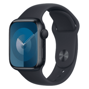 Smartwatch Apple Watch 9 GPS + Cellular, 41mm Midnight Aluminium Case, Midnight Sport Band - M/L imagine