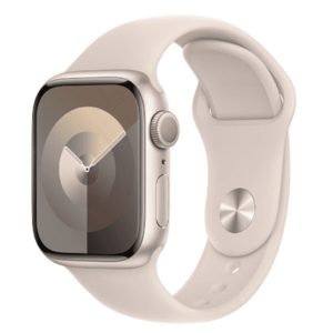 Smartwatch Apple Watch 9 GPS, 41mm Starlight Aluminium Case, Starlight Sport Band - M/L imagine