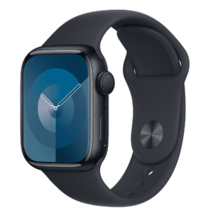 Smartwatch Apple Watch 9 GPS, 41mm Midnight Aluminium Case, Midnight Sport Band - M/L imagine