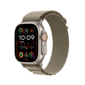 Smartwatch Apple Watch Ultra 2 GPS + Cellular, 49mm Titanium Case with Olive Alpine Loop - Medium imagine