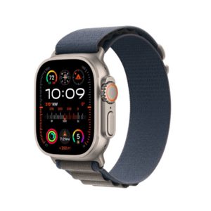 Smartwatch Apple Watch Ultra 2 GPS + Cellular, 49mm Titanium Case with Blue Alpine Loop - Medium imagine