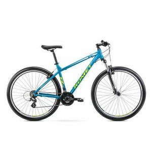 Bicicleta de munte pentru barbati Romet Rambler R9.0 marimea L/19 Albastru/Alb/Galben 2022 imagine