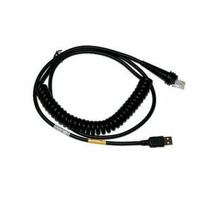 Cablu USB Honeywell, spiralat, 3m, Negru imagine
