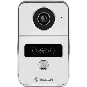 Sonerie inteligenta cu functie video interfon Tellur Smart TLL331511, Wi-Fi, 1080P, senzor de miscare, functie deschidere, MicroSD, IP54, Vedere pe timp de noapte 10m, Gri imagine