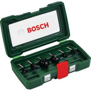 Set 6 freze de profilare Bosch, pentru lemn, tija 8mm, ambalaj de plastic imagine