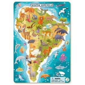 Puzzle cu rama - America de Sud (53 piese) imagine