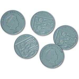 Set de 100 monede de jucarie de 10 penny, Learning Resources imagine