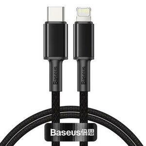 Cablu USB-C/Lightning, Baseus, Incarcare rapida, 20 W, 1 m, Negru imagine