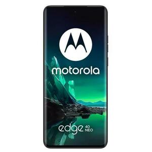 Telefon Mobil Motorola Edge 40 Neo, Procesor MediaTek Dimensity 7030, P-OLED 6.55inch, 12GB RAM, 256GB Flash, Camera Duala 50 + 13MP, Wi-Fi, 5G, Dual Sim, Android (Negru) imagine