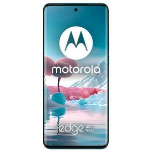 Telefon Mobil Motorola Edge 40 Neo, Procesor MediaTek Dimensity 7030, P-OLED 6.55inch, 12GB RAM, 256GB Flash, Camera Duala 50 + 13MP, Wi-Fi, 5G, Dual Sim, Android (Albastru) imagine
