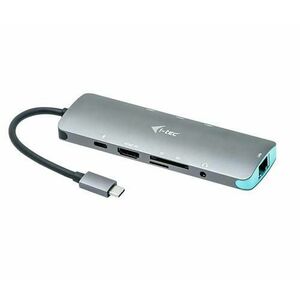 Docking Station iTec, Nano HDMI, LAN, USB, PD, Gri imagine