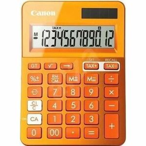 Calculator birou Canon LS123KOR portocaliu, 12 digiti, ribbon imagine